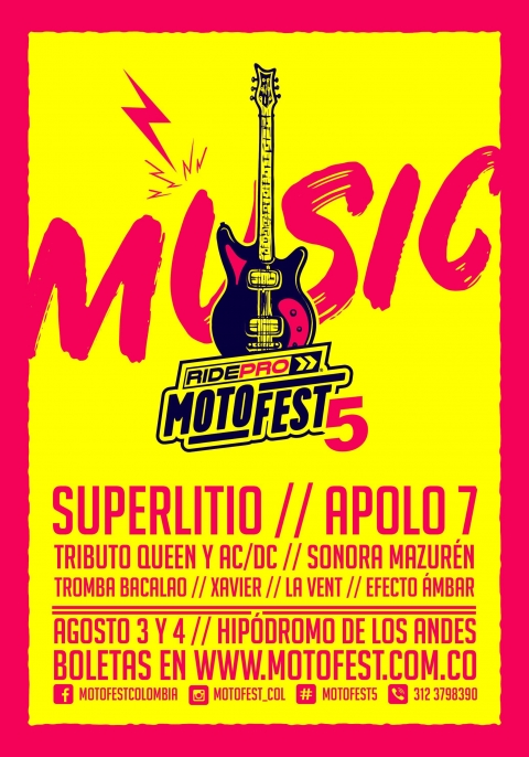 Agenda el MotoFest 5, el festival de motos más grande de Latinoamérica